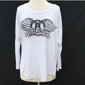 Chaser: Aerosmith 3/4 Sleeve Acid Wash